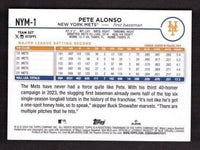 New York Mets 2024 Topps 17 Card Hand Collated Team Set Featuring Francisco Lindor and Pete Alonso with Rookie Cards of Ronny Mauricio and Grant Hartwig Plus
