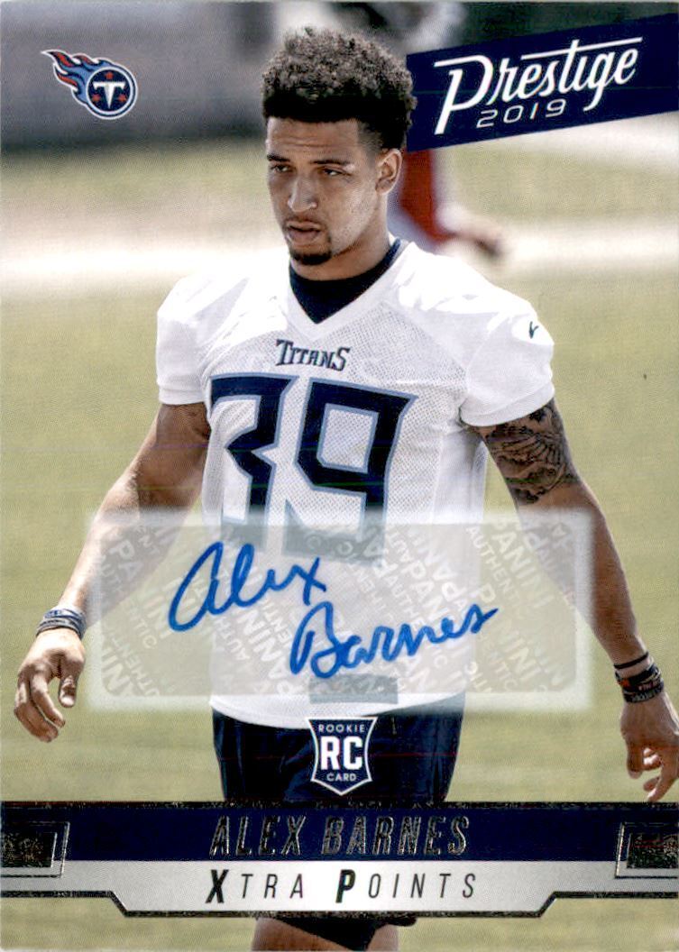 Alex Barnes 2019 Prestige Xtra Points Autographed Mint Rookie Card #284