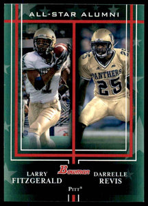 Larry Fitzgerald and Darrelle Revis 2009 Bowman Draft All-Star Alumni Combos Series Mint Card #10