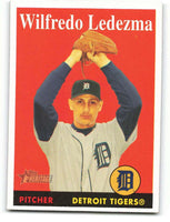 Wilfredo Ledezma 2007 Topps Heritage Tigers Team Name Yellow Series Mint Card #13
