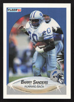 Barry Sanders 1990 Fleer Series Mint Card #284
