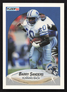 Barry Sanders 1990 Fleer Series Mint Card #284