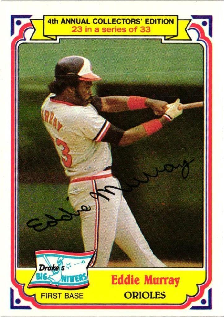 Eddie Murray 1984 Drake's Big Hitters Series Mint Card #23