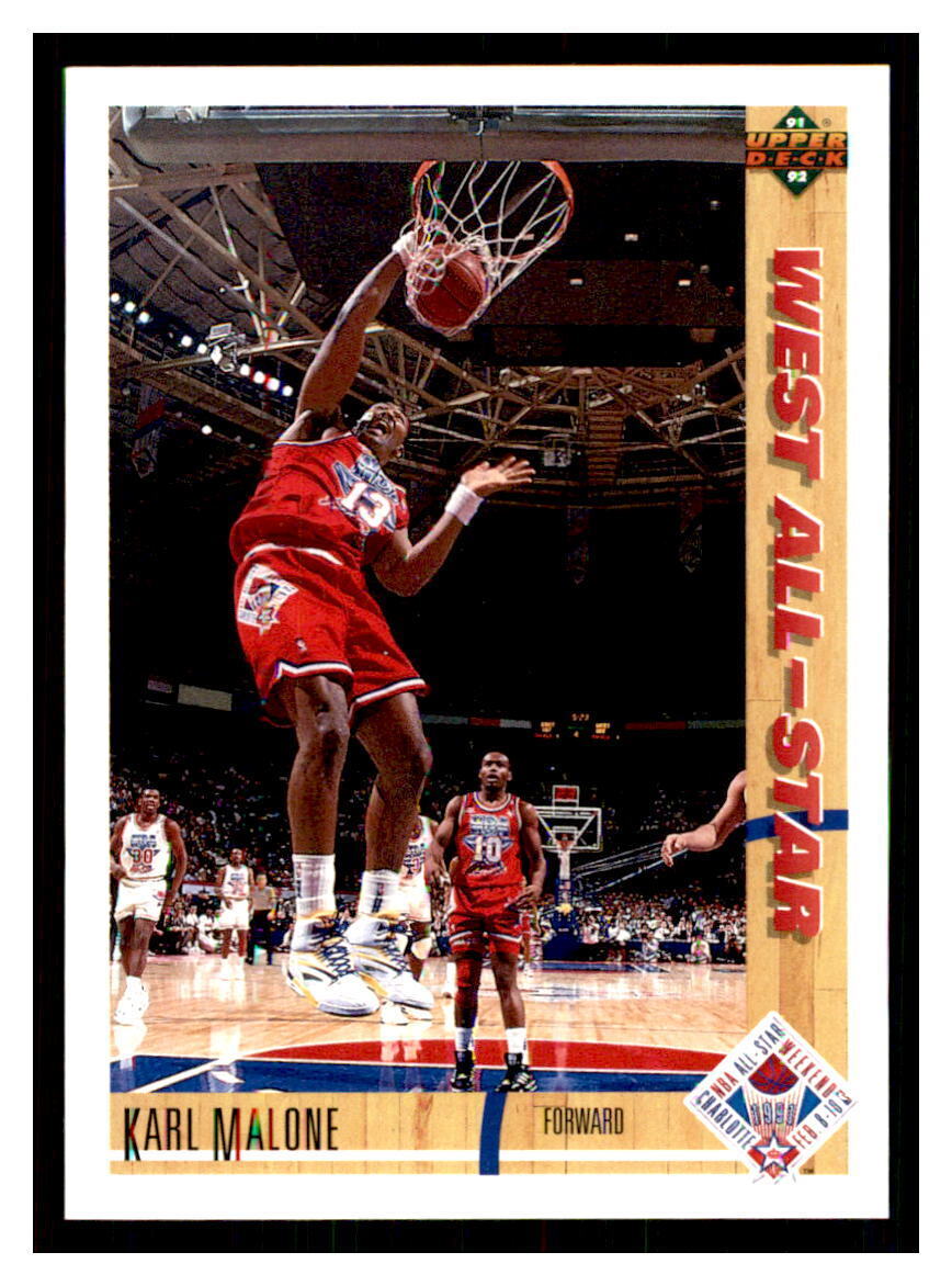 Karl Malone 1991 1992 Upper Deck Series Mint Card #51