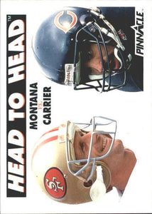 Joe Montana 1991 Pinnacle Head to Head Series Mint Card #353