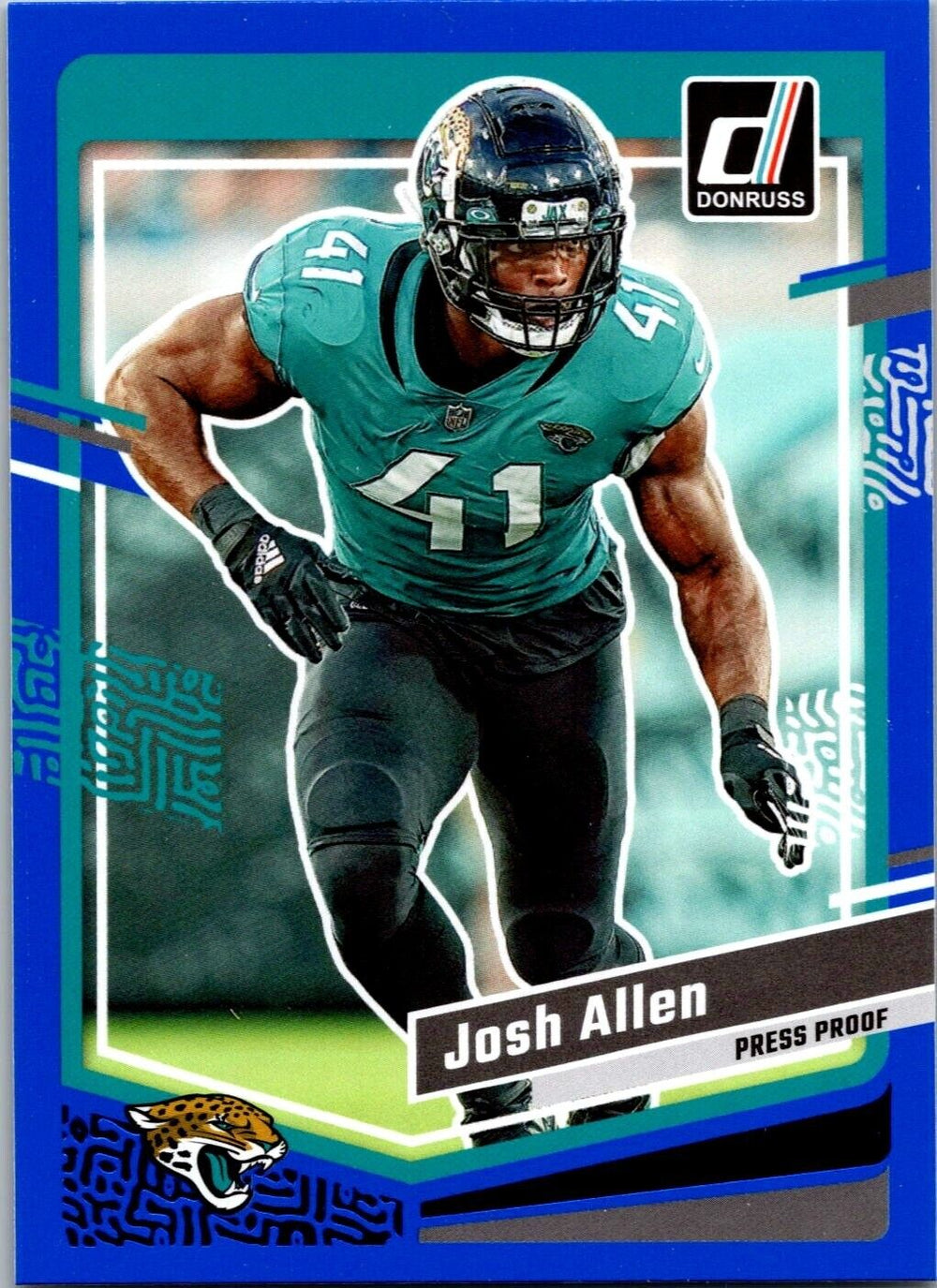 Josh Allen 2023 Donruss Blue Press Proof Series Mint Card #137