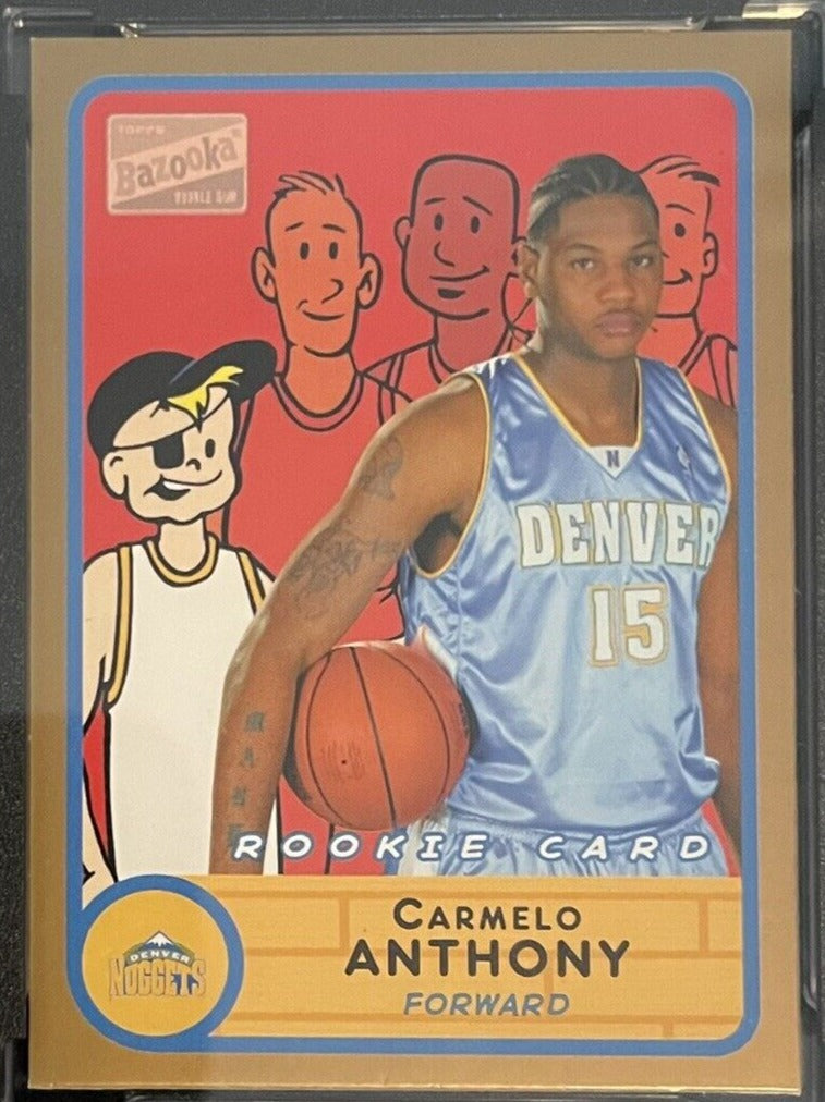 Carmelo Anthony 2003 2004 Topps Bazooka GOLD Series Mint Rookie Card #278