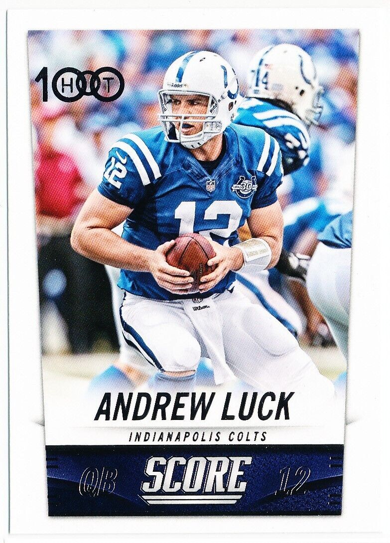 INDIANAPOLIS COLTS 2017 SCHEDULE POSTER - ANDREW LUCK - MINT!