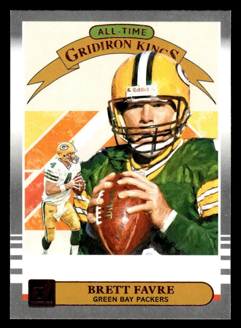 Brett Favre 2019 Panini Donruss All Time Gridiron Kings Series Mint Card #AGK-4