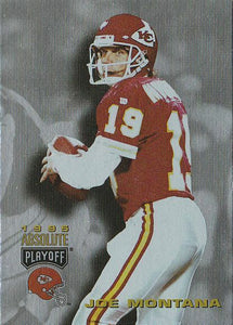 Joe Montana 1995 Playoff Absolute Series Mint Card #153