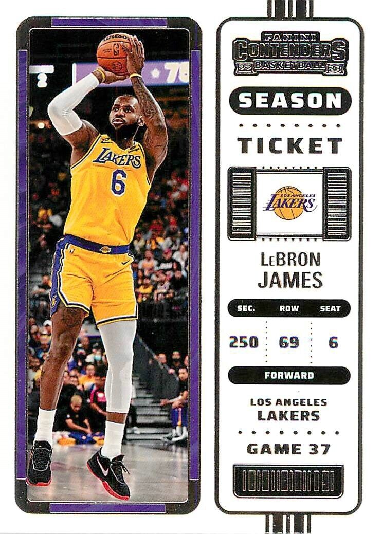 LeBron James 2022 2023 Panini Contenders Season Ticket Series Mint Card #36