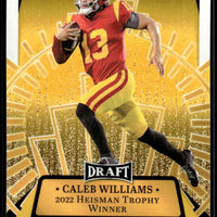 Caleb Williams 2023 Leaf Draft Award Winners Rookie Gold Series Mint Card #14