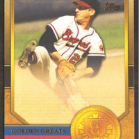 Warren Spahn 2012 Topps Golden Greats Series Mint Card #GG98
