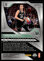 Sabrina Ionescu 2024 2025 Panini Prizm Cracked Ice Series Mint Card #17
