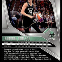 Sabrina Ionescu 2024 2025 Panini Prizm Cracked Ice Series Mint Card #17