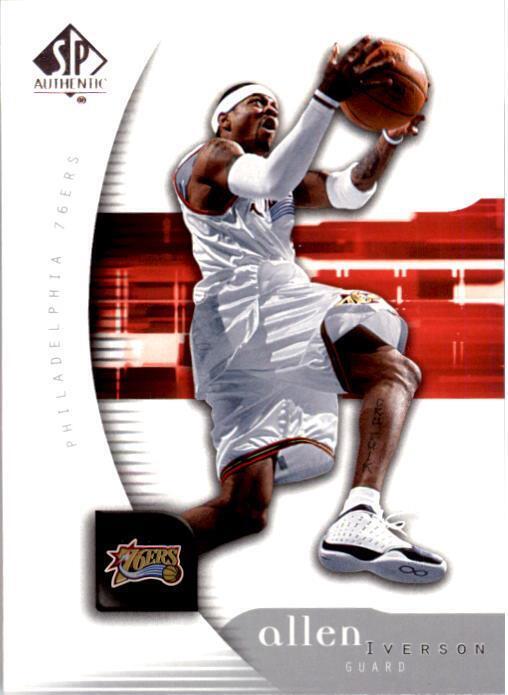 Allen Iverson 2005 2006 SP Authentic Series Mint Card #64 The