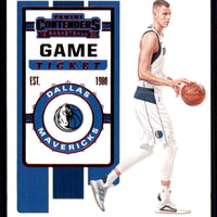 Kristaps Porzingis 2019 2020 Panini Contenders Red Series Mint Card #64