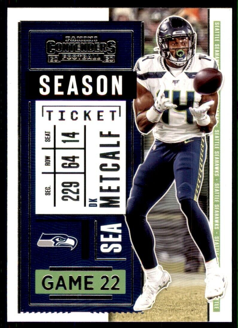 DK Metcalf 2020 Panini Contenders Season Ticket Series Mint Card #22