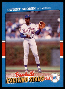 Dwight Gooden 1988 Fleer Baseball's Exciting Stars Series Mint Card #15