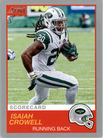 Isaiah Crowell 2019 Panini Score SCORECARD Series Mint Card #153
