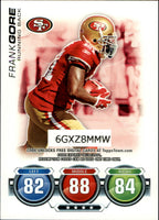 Frank Gore 2010 Topps Attax Code Card Series Mint Card
