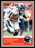 Courtland Sutton 2019 Panini Score SCORECARD Series Mint Card #17
