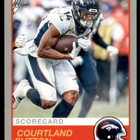 Courtland Sutton 2019 Panini Score SCORECARD Series Mint Card #17