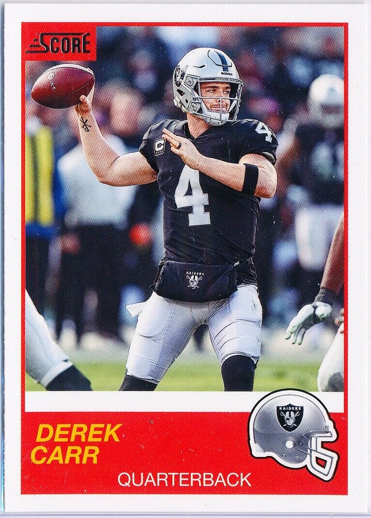 Derek Carr 2019 Panini Score Series Mint Card #32