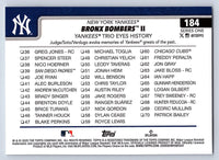 Aaron Judge 2025 Topps Bronx Bombers Series Mint Card #184
