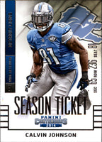 Calvin Johnson 2014 Panini Contenders Season Ticket Series Mint Card #58
