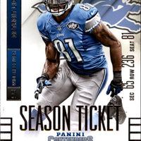 Calvin Johnson 2014 Panini Contenders Season Ticket Series Mint Card #58