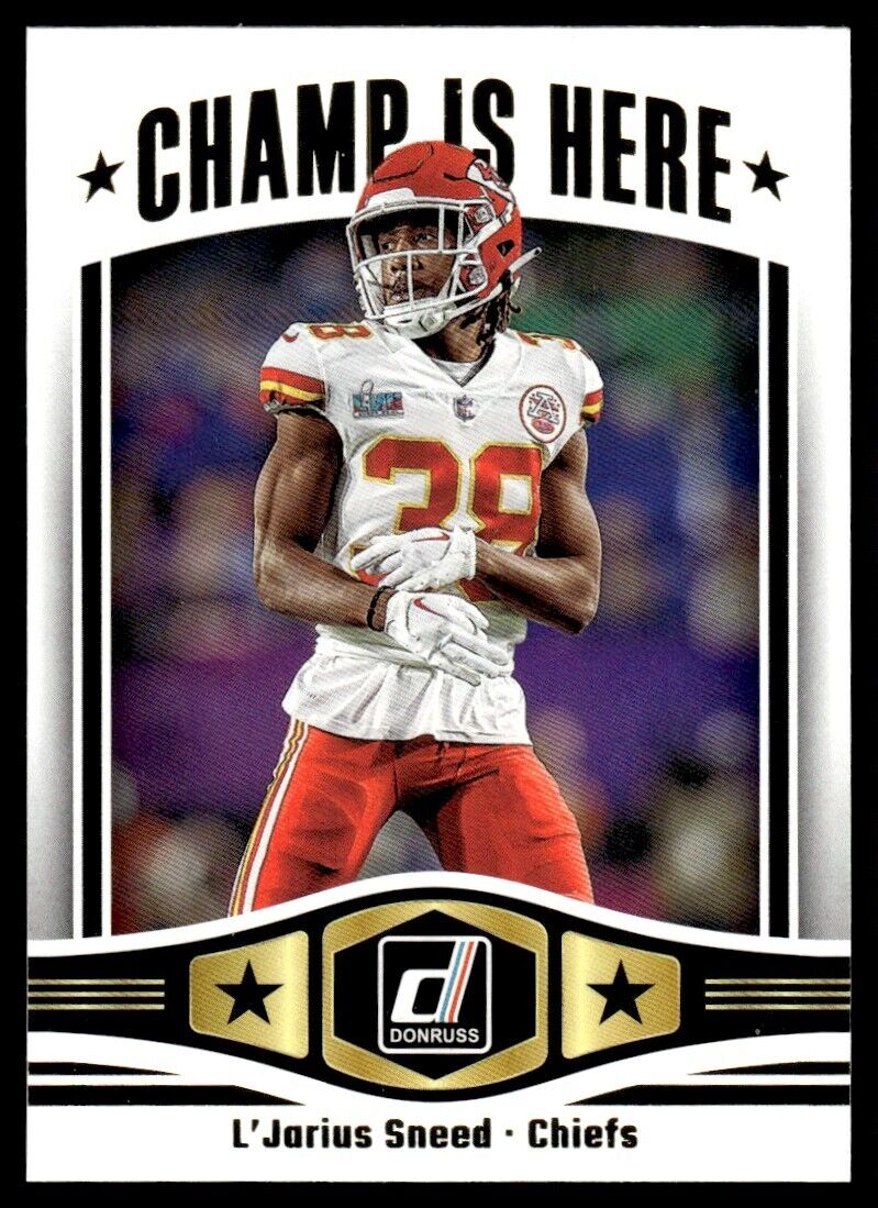 L'Jarius Sneed 2023 Donruss Champ is Here Series Mint Card #CIH-18