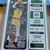 LeBron James 2022 2023 Panini Contenders Game Ticket GREEN Series Mint Card #36