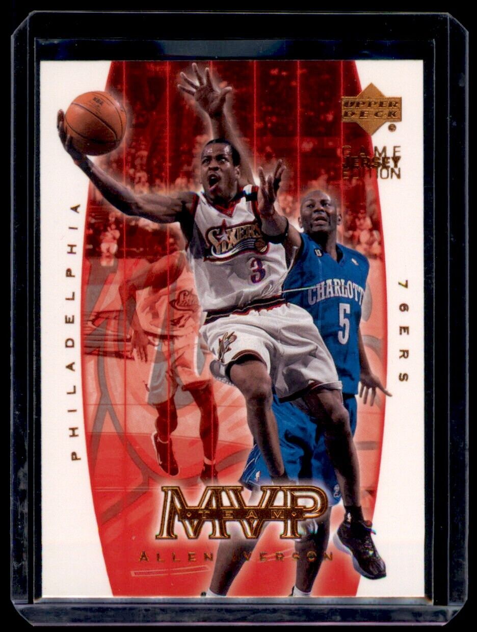 Allen Iverson 2001 2002 Upper Deck MVP Team Series Mint Card #410