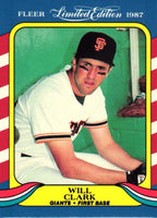 Will Clark 1987 Fleer Limited Edition Series Card #8
