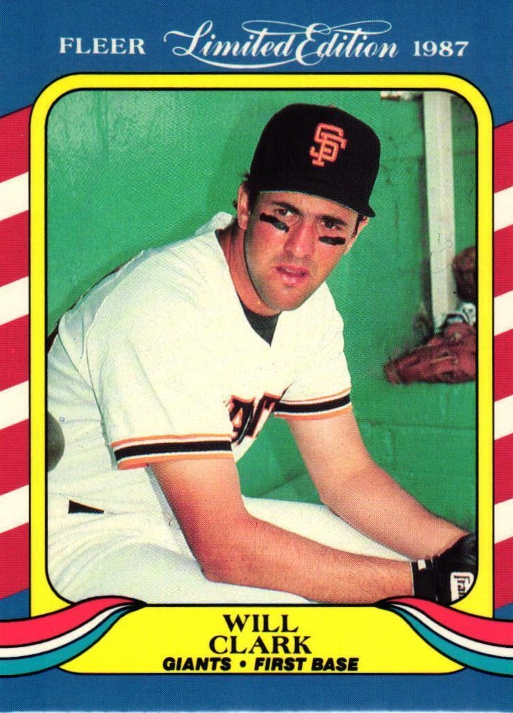 Will Clark 1987 Fleer Limited Edition Series Card #8