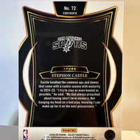 Stephon Castle 2024 2025 Panini Select Concourse Blue Series Mint Card #72