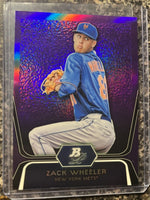 Zack Wheeler 2012 Bowman Platinum Prospects Purple Refractor Series Mint Card #BPP48
