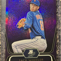 Zack Wheeler 2012 Bowman Platinum Prospects Purple Refractor Series Mint Card #BPP48