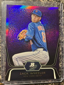 Zack Wheeler 2012 Bowman Platinum Prospects Purple Refractor Series Mint Card #BPP48