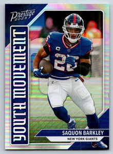 Saquon Barkley 2023 Panini Prestige Youth Movement Series Mint Card #YM-17