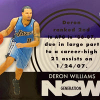 Deron Williams 2007 2008 Topps Generation Now Series Mint Card #GN13