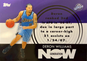 Deron Williams 2007 2008 Topps Generation Now Series Mint Card #GN13