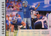 Matthew Stafford 2019 Score Signal Callers Series Mint Card #SC-14
