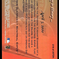 Vladimir Guerrero 2002 Fleer Tradition Update This Day In History Series Mint Card #U18