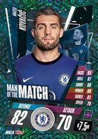 Mateo Kovacic 2020 2021 Topps Match Attax Champions League Man of The Match Series Mint Card #MM10
