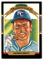 George Brett 1987 Donruss Diamond Kings Series Mint Card #15
