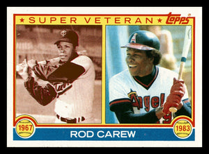 Rod Carew 1983 Topps Super Veteran Series Mint Card #201