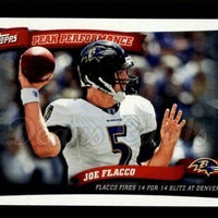 Joe Flacco 2010 Topps Peak Performance Series Mint Card #PP21