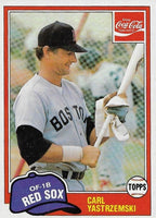 Carl Yastrzemski 1981 Topps Coca-Cola Series Mint Card #11
